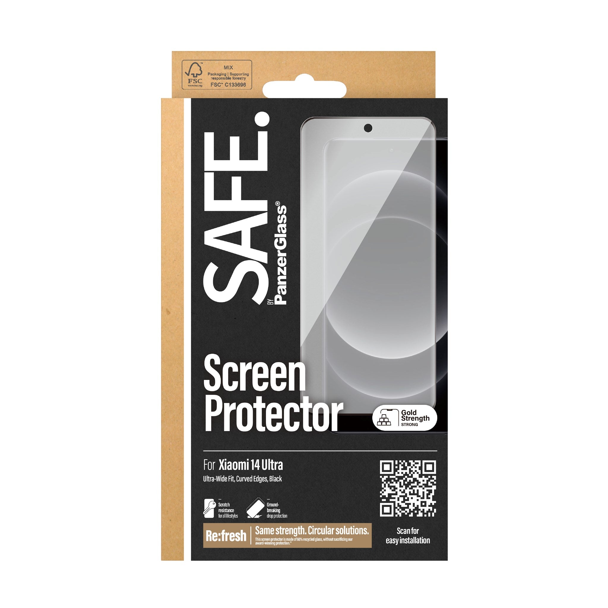 SAFE. by PanzerGlass® Screen Protector Xiaomi 14 Ultra | Ultra-Wide Fit